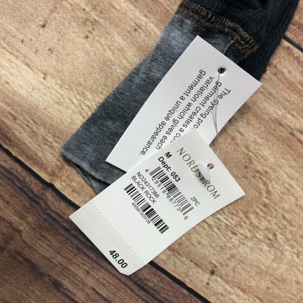 MAKE + MODEL Black LONG Sleeves Thermal Pajama set Nordstrom - Picture 8 of 10